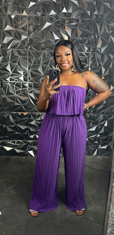 Tube Jumpsuit (Purple)