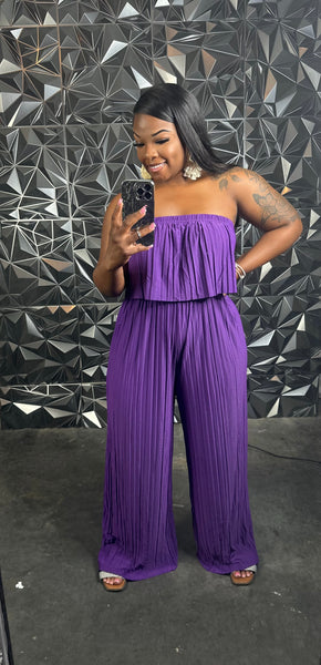 Tube Jumpsuit (Purple)